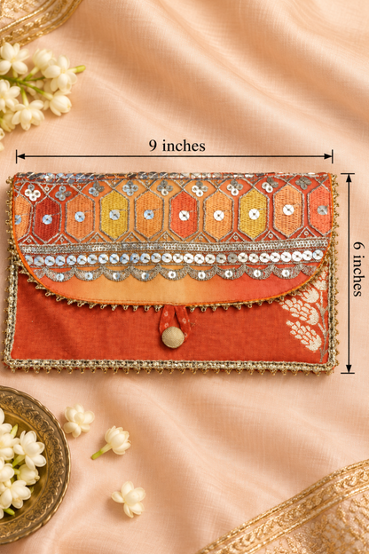 Burnished Gold Handcrafted Shagun Envelope