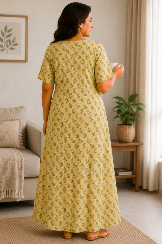 Buttercup Bloom Cotton Night Gown