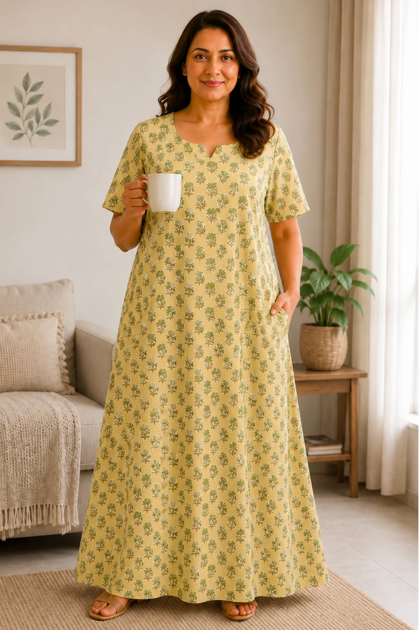 Buttercup Bloom Cotton Night Gown