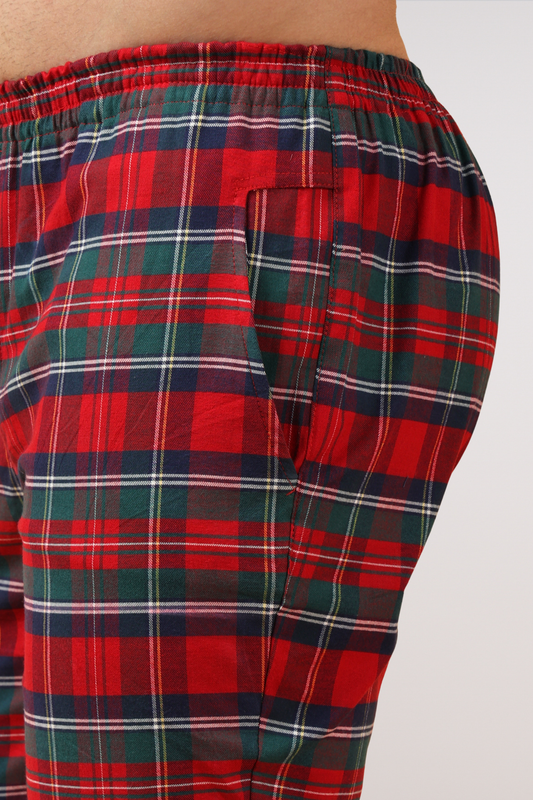 Candy Red Poplin Cotton Pajama