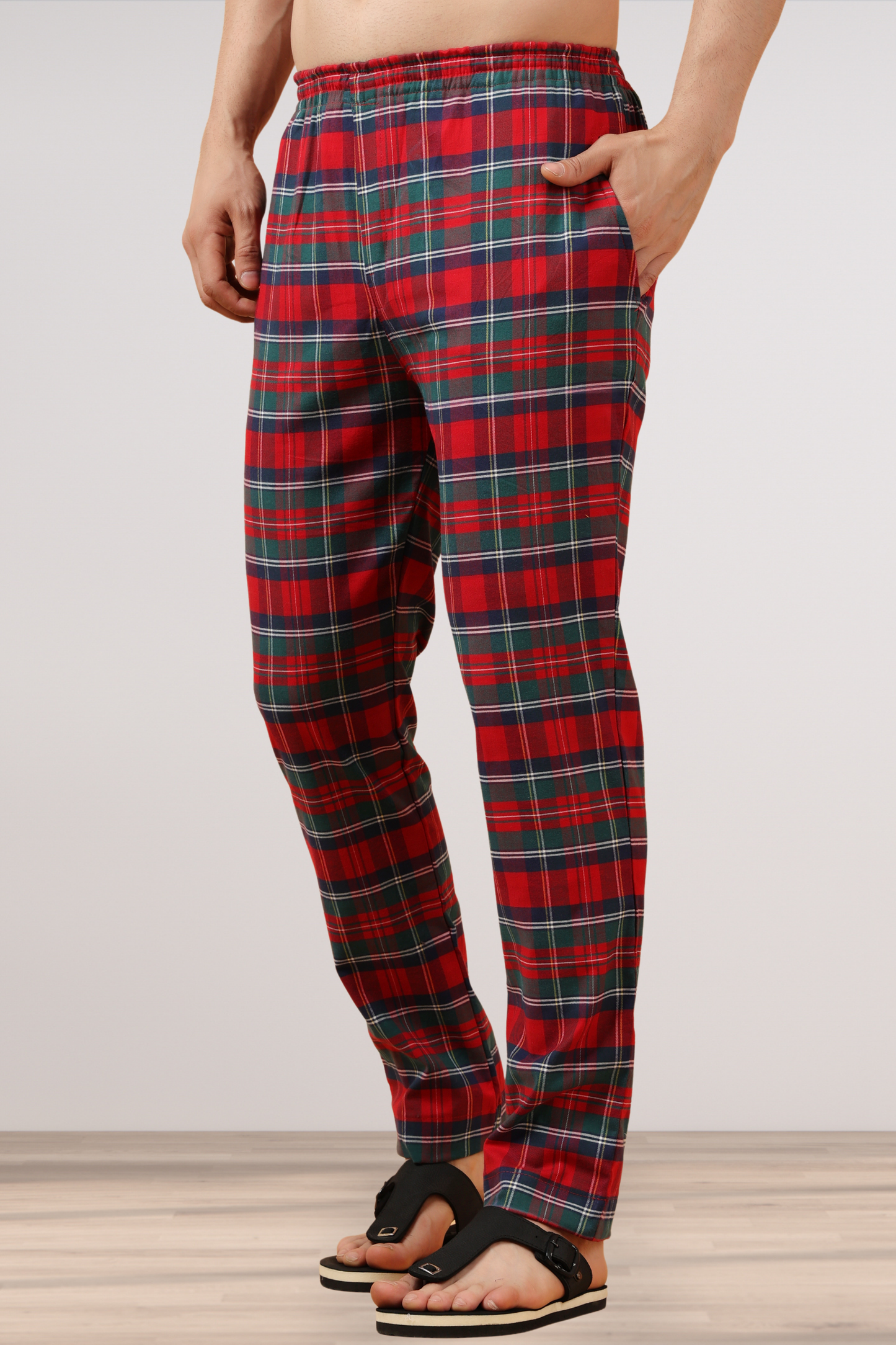 Candy Red Poplin Cotton Pajama