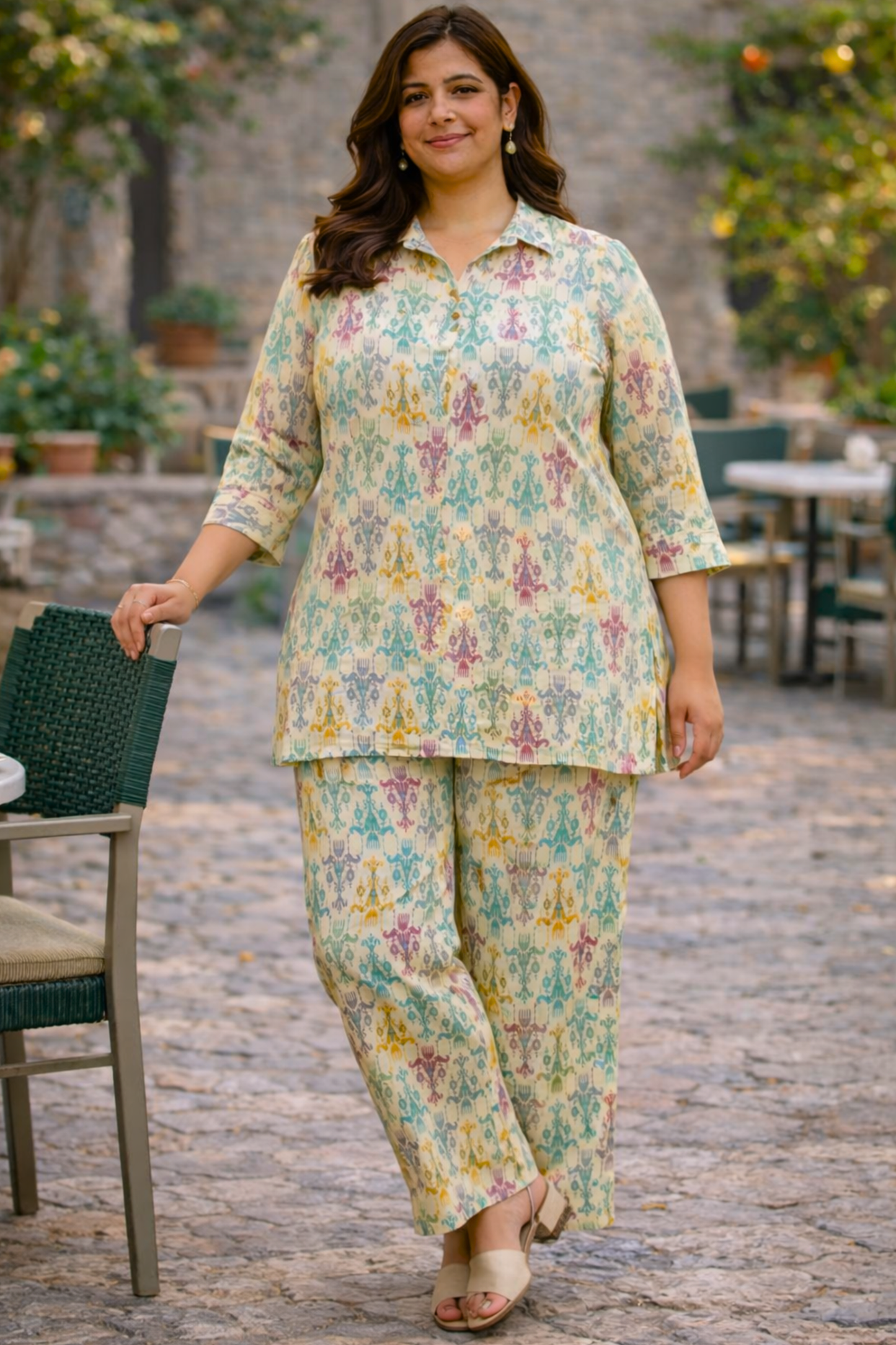 Caramel Carnival Muslin Co-ord Set
