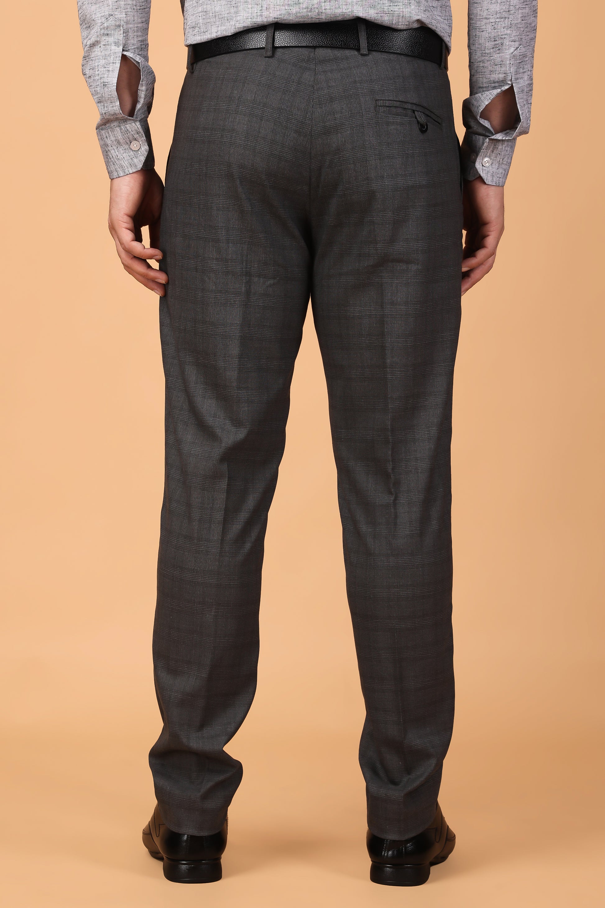 Mens Checked Trousers