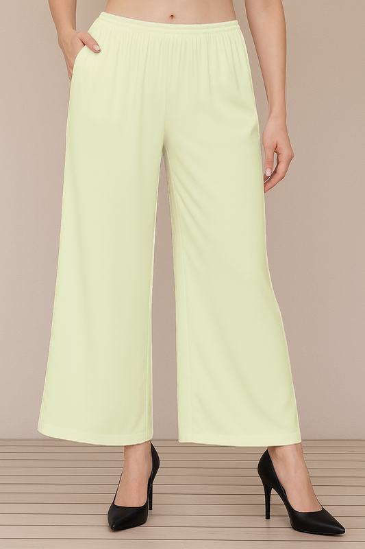 Lemon Flared Palazzo Pant