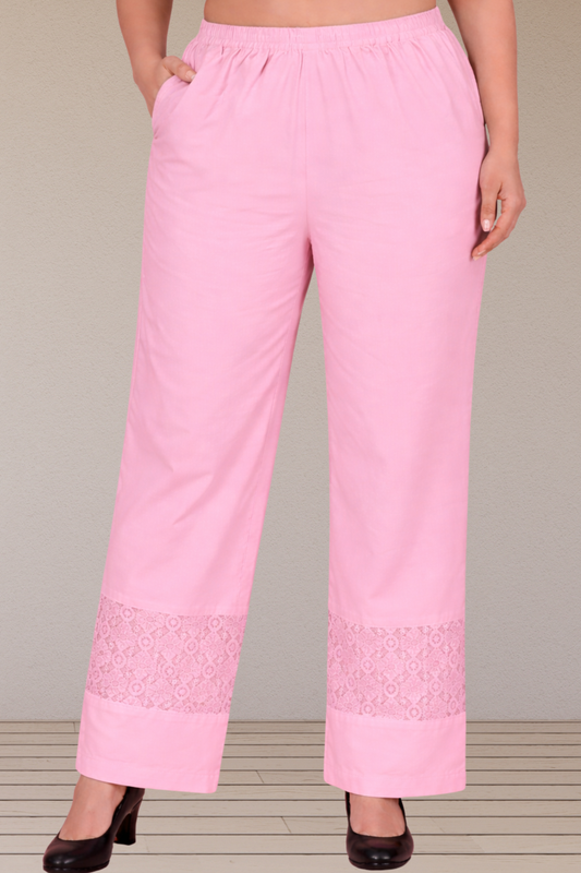 Cherry Touch Detailed Cotton Palazzo