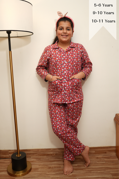 Buy Plus Size ​Christmas Cheer Woollen Night Suit At Apella | Sizes XS to 10 XL | India | Free Delivery | Customized