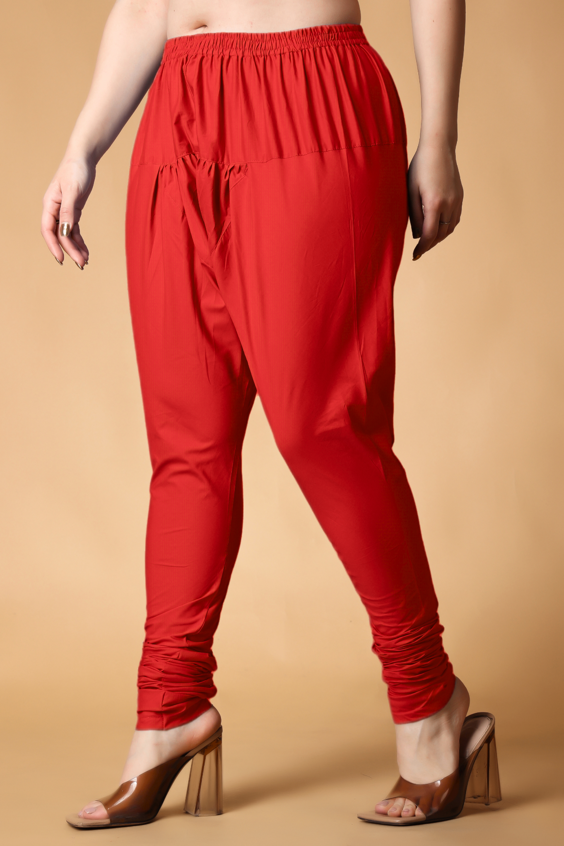 Buy Plus Size ​Rayon Churidar Pants At Apella | Sizes XS to 10 XL | India | Free Delivery | Customized