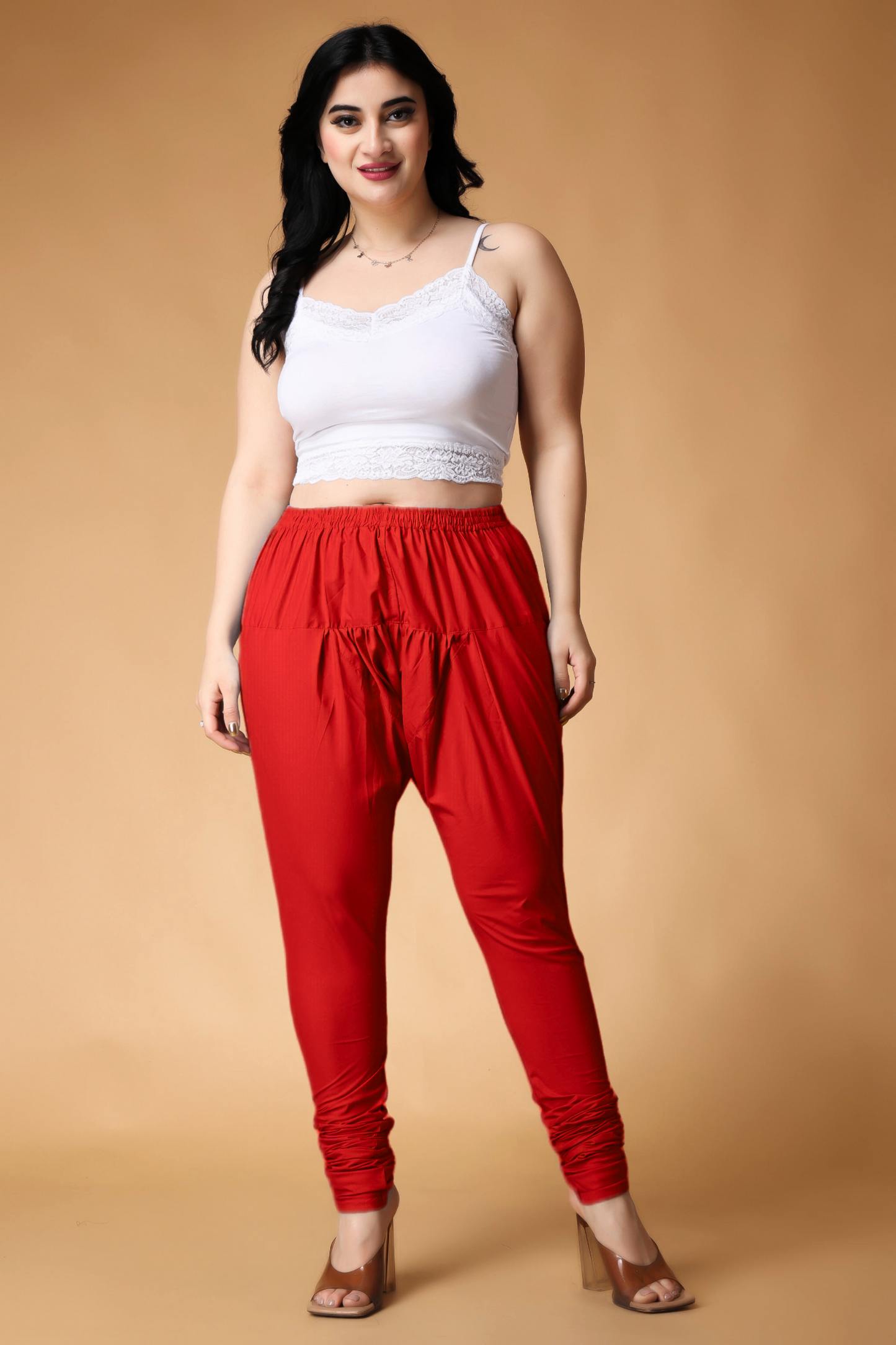 Buy Plus Size ​Rayon Churidar Pants At Apella | Sizes XS to 10 XL | India | Free Delivery | Customized