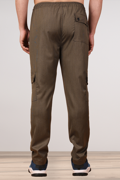 Cinnamon Textured Stretchable Cargo