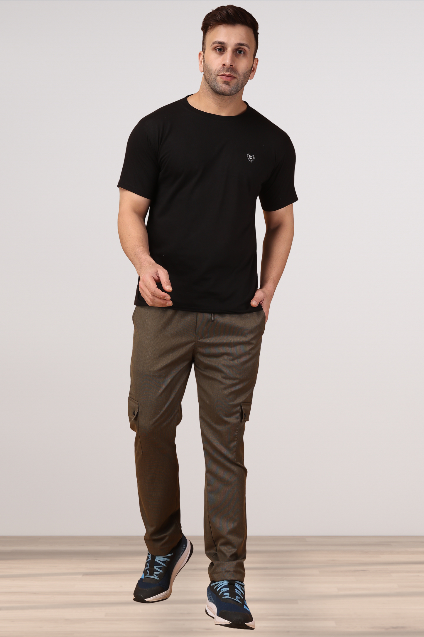 Cinnamon Textured Stretchable Cargo