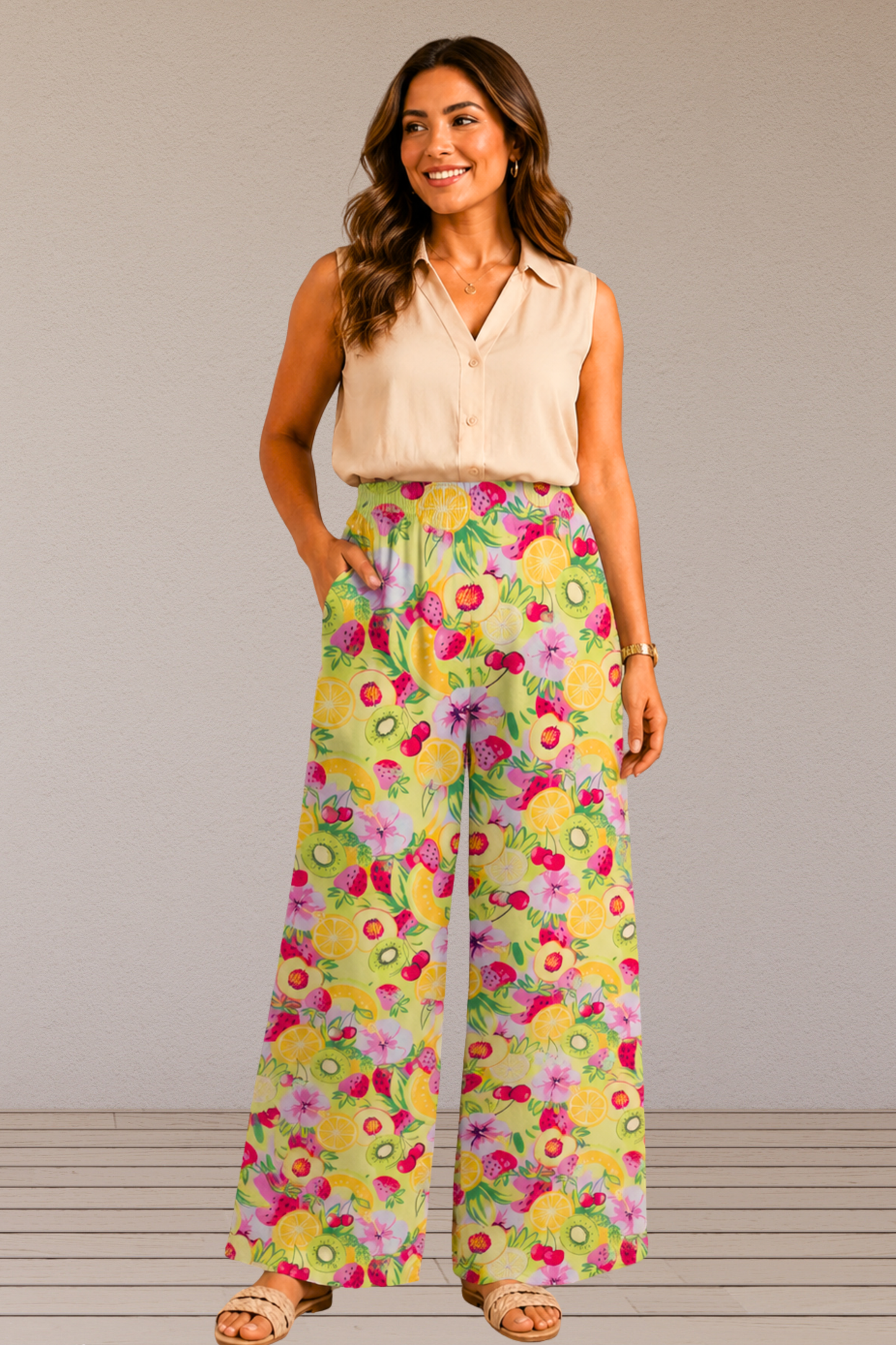 Citrus Splash Cotton Lounge Pants