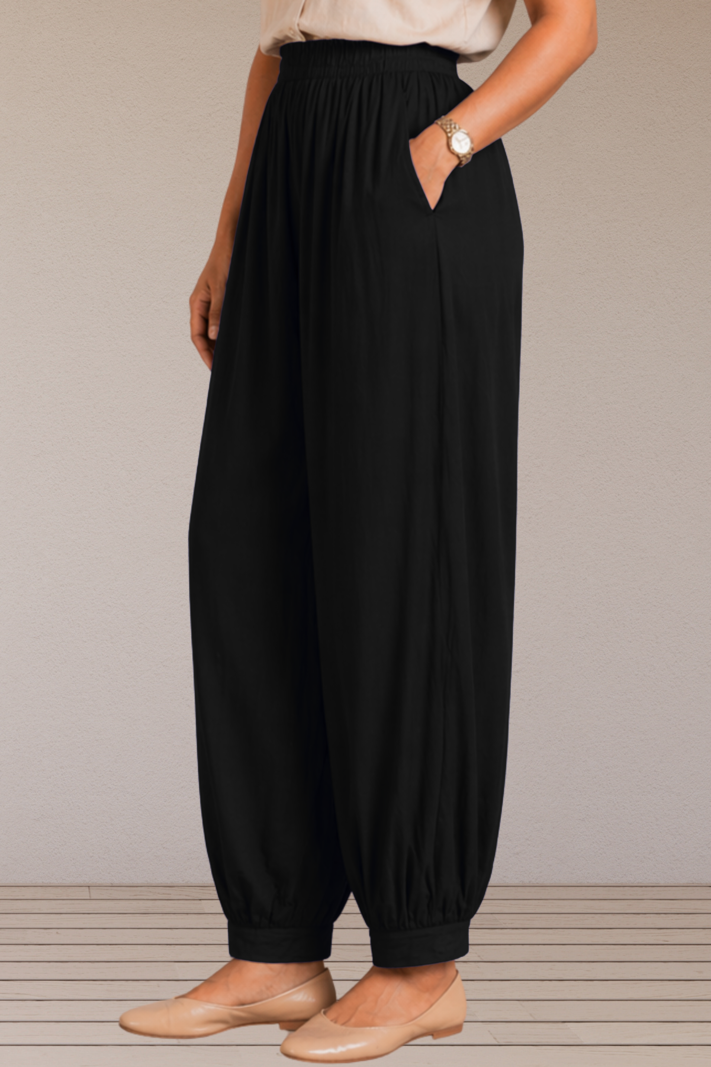 Classic Black Afghani Pants