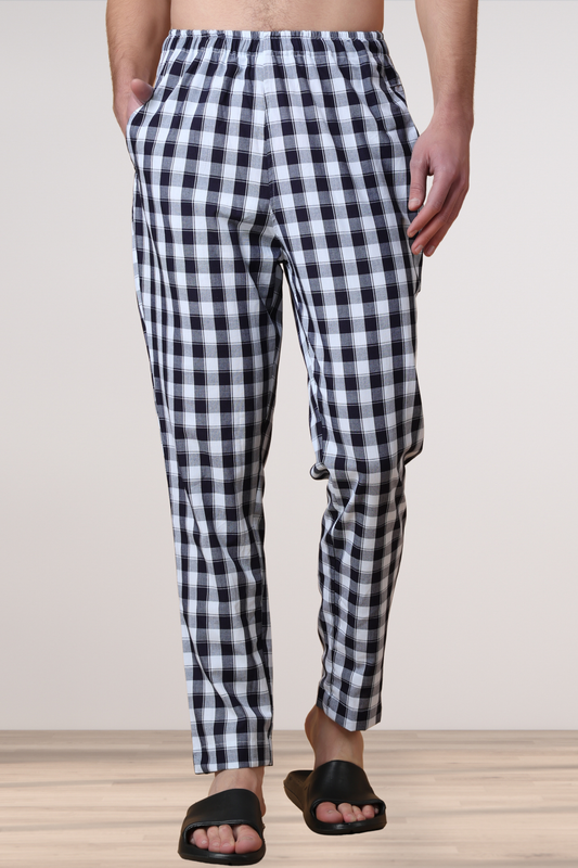 Classic Black Checked Cotton Pajama