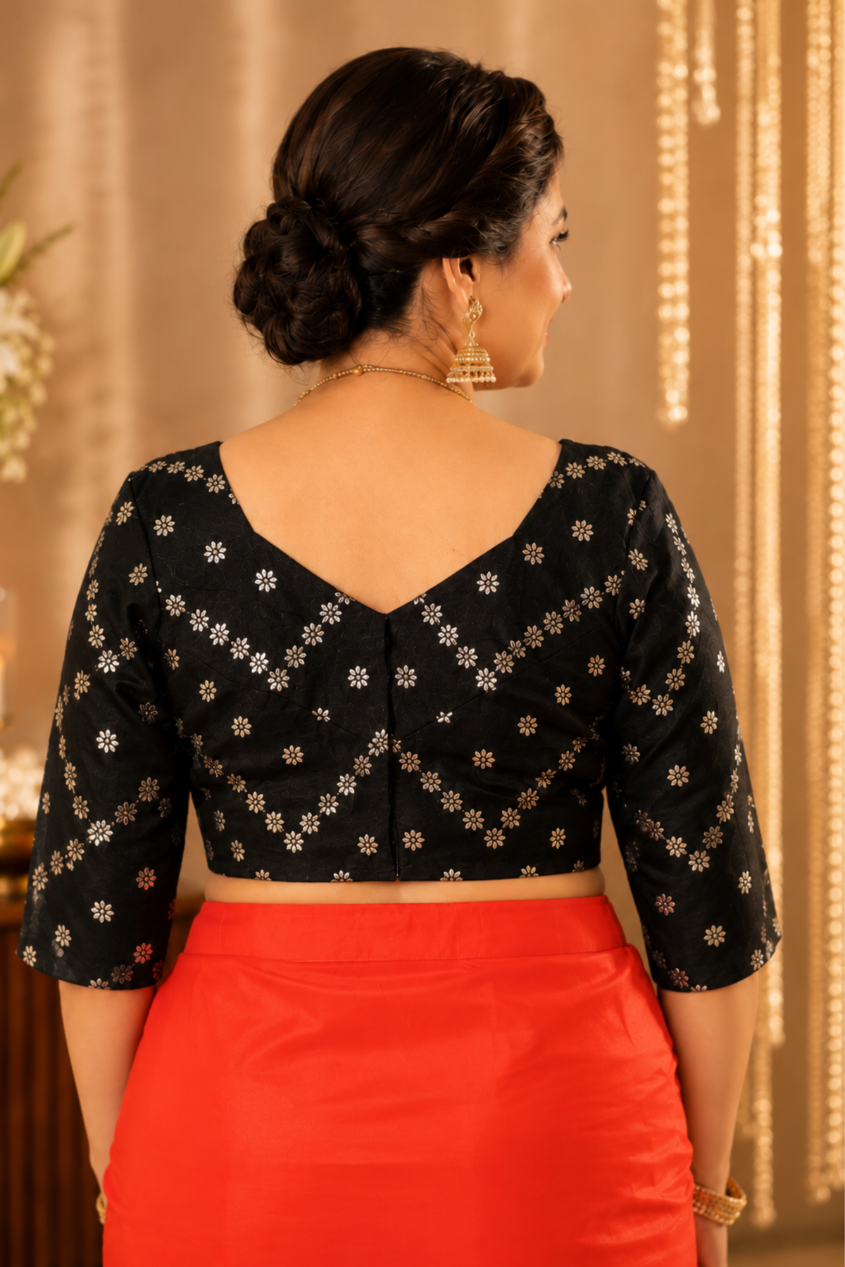 Classic Black Silk Blouse