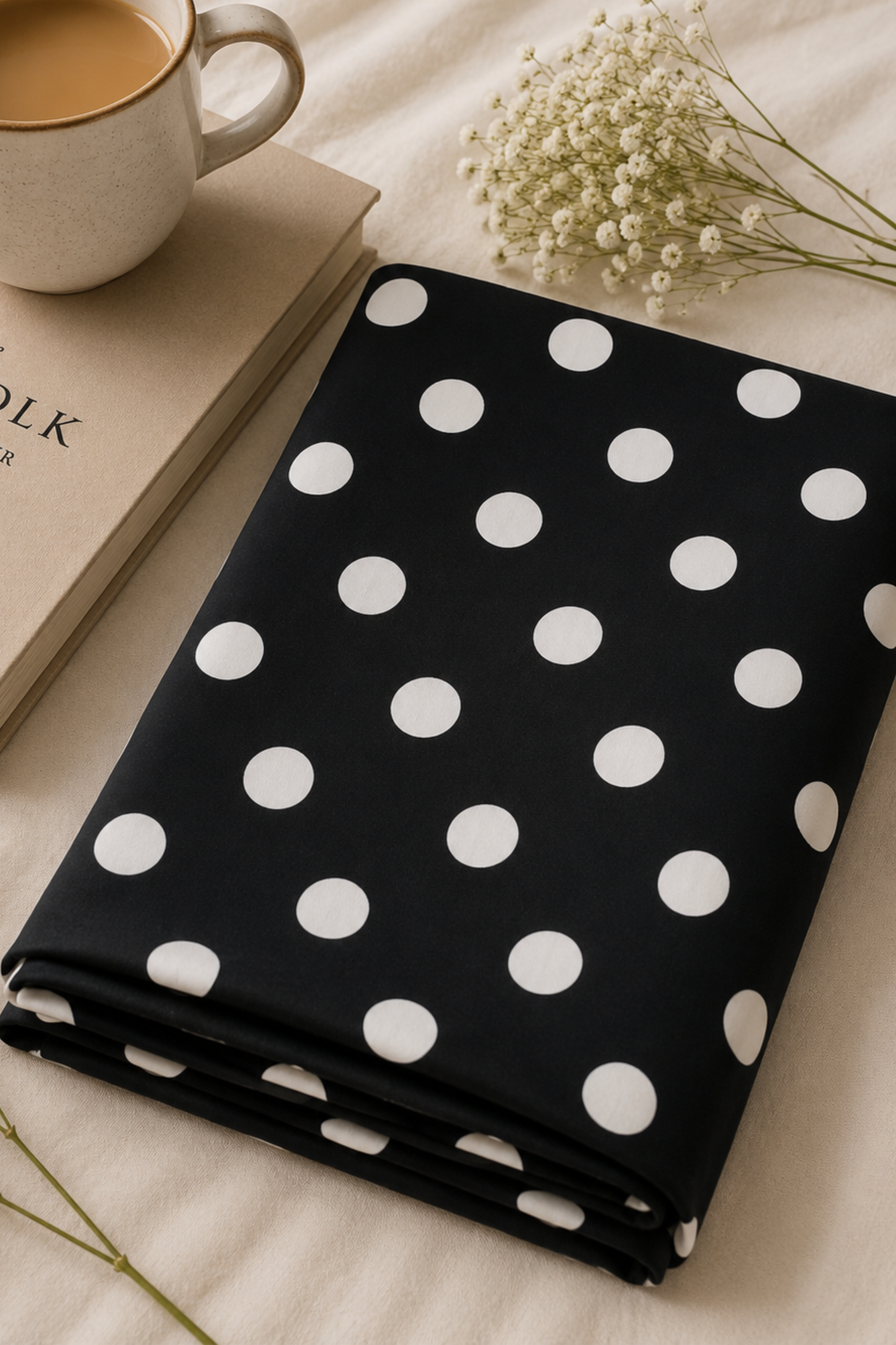 Classic Polka Rayon Short Nighty
