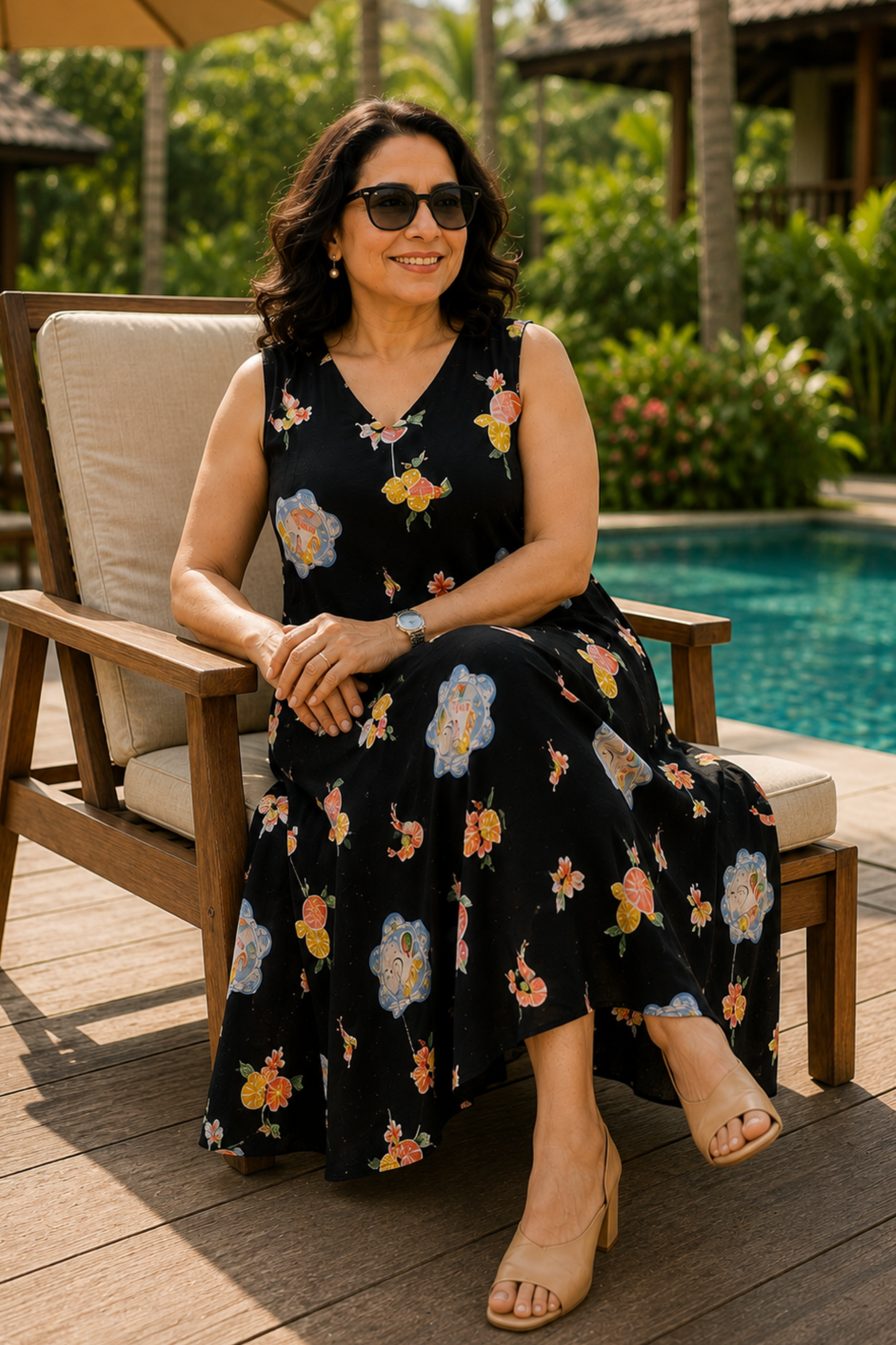 Coastal Crush Printed Dress With Pockets