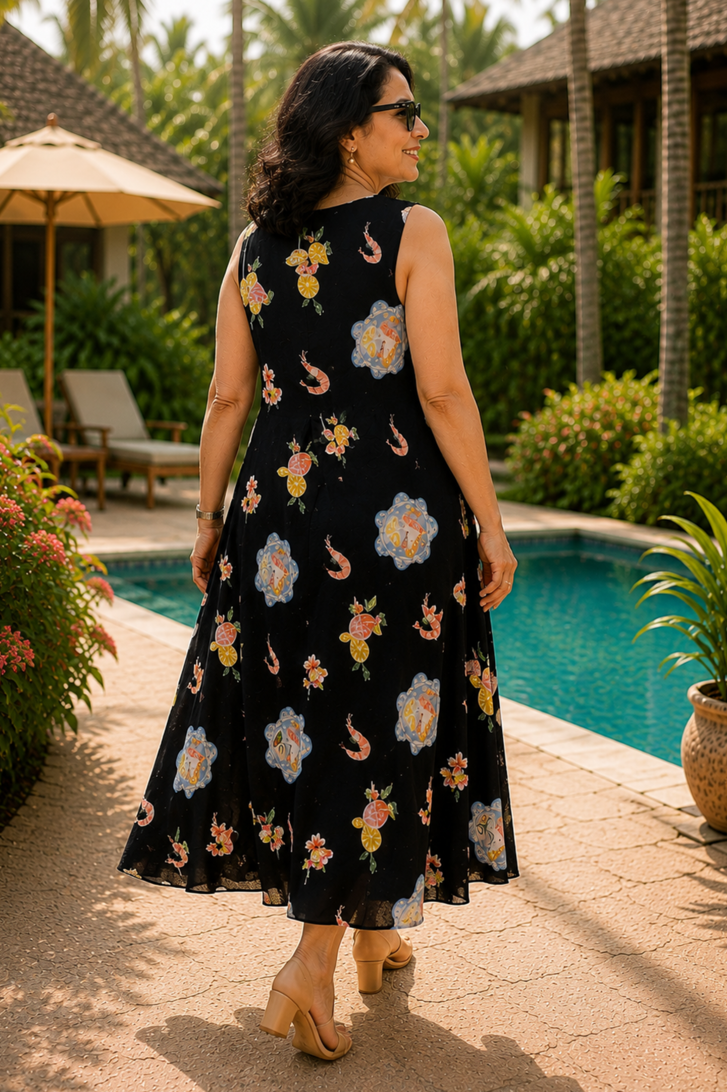 Coastal Crush Printed Dress With Pockets