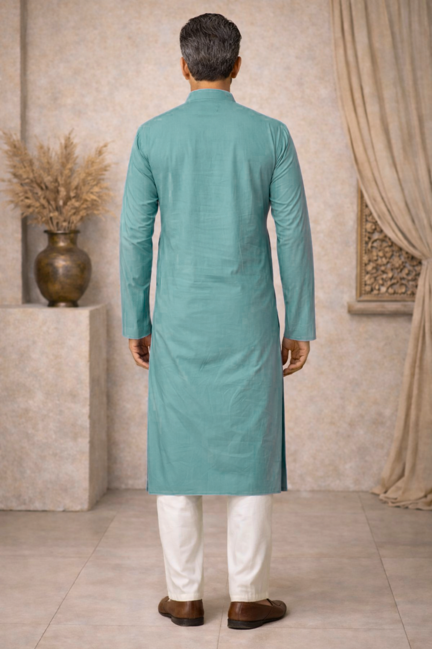 Cobalt Blue Cotton Kurta Pajama