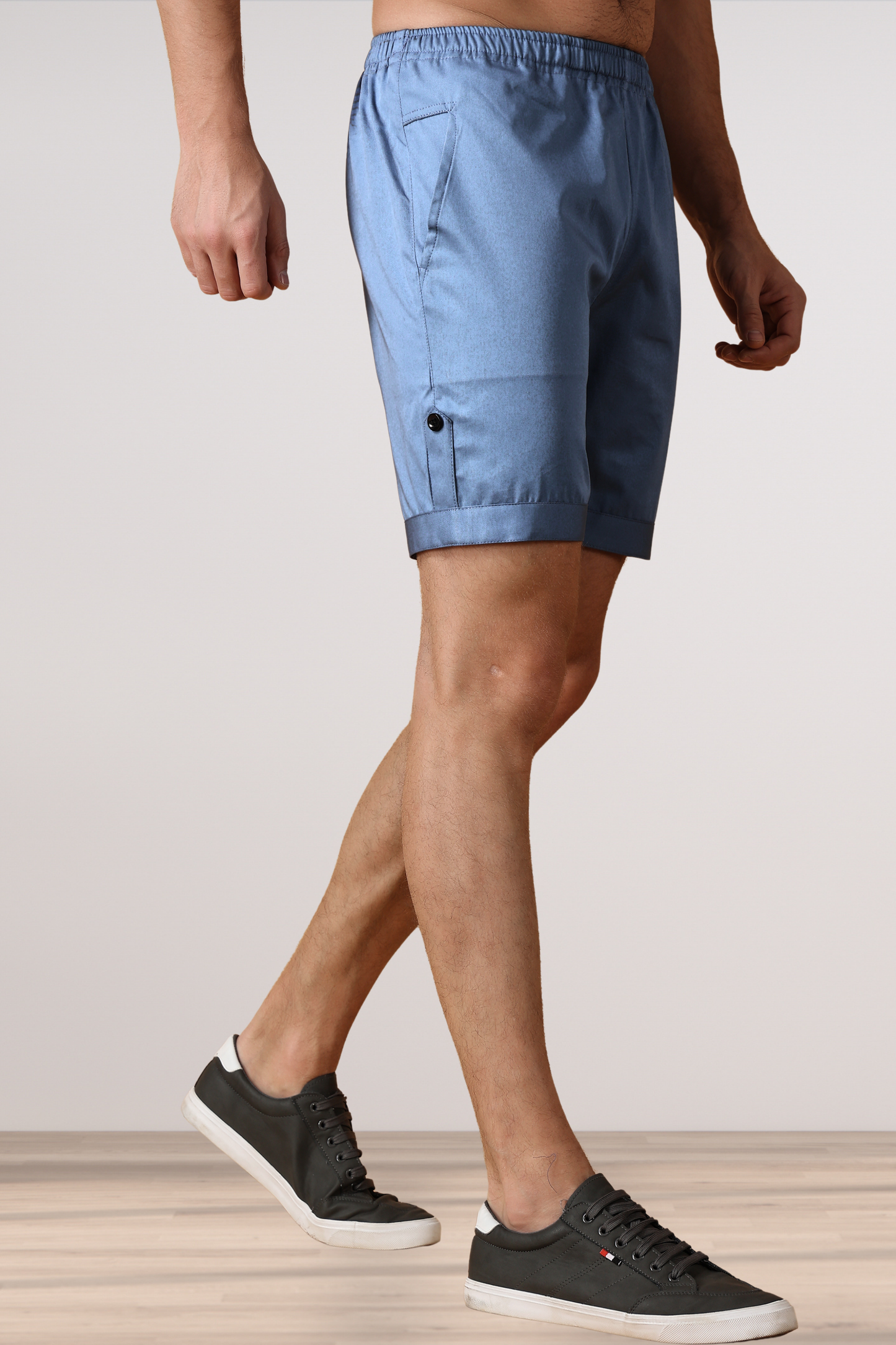 Cobalt Blue Cotton Shorts
