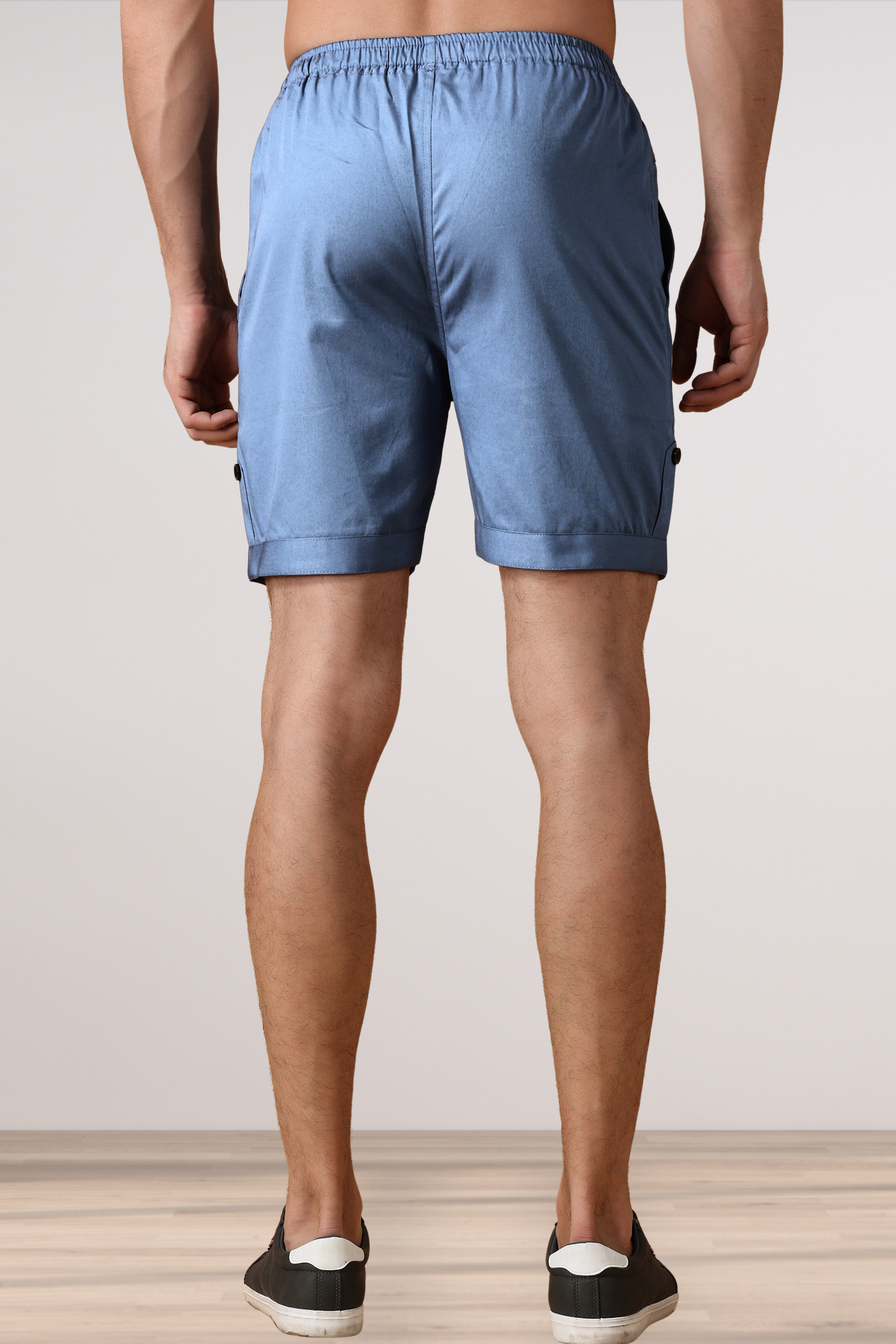 Cobalt Blue Cotton Shorts