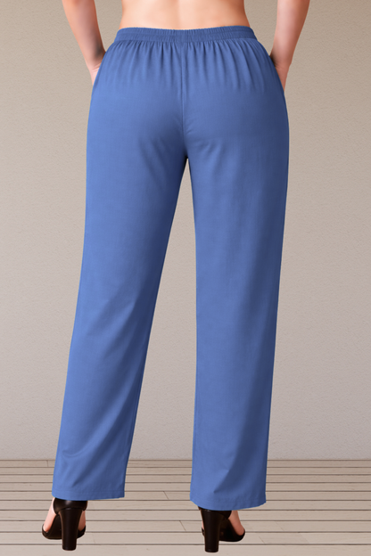 Cobalt Blue Rayon Kurti Pant