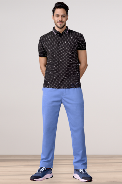 Cobalt Blue Stretch Track Pants