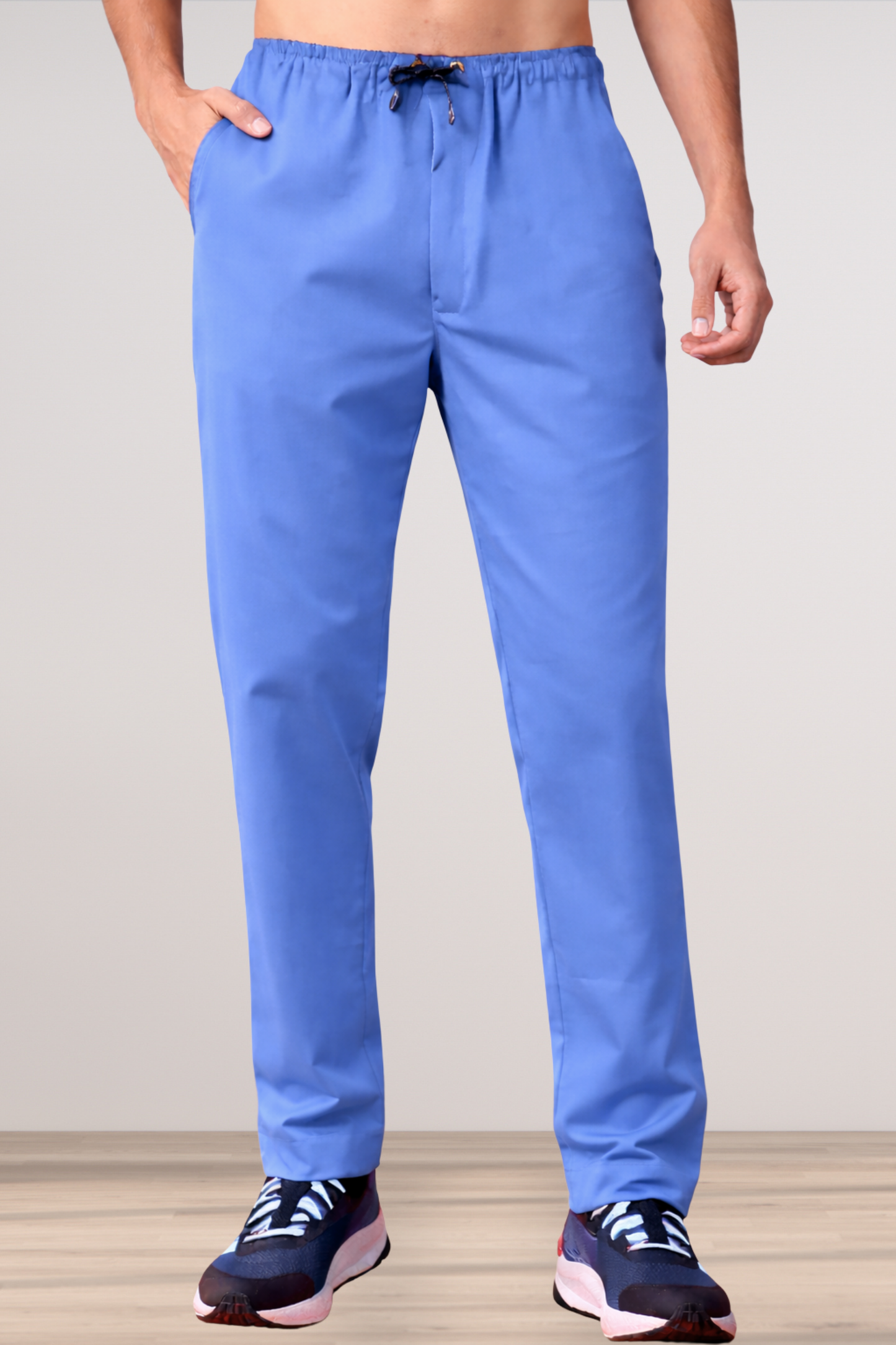 Cobalt Blue Stretch Track Pants