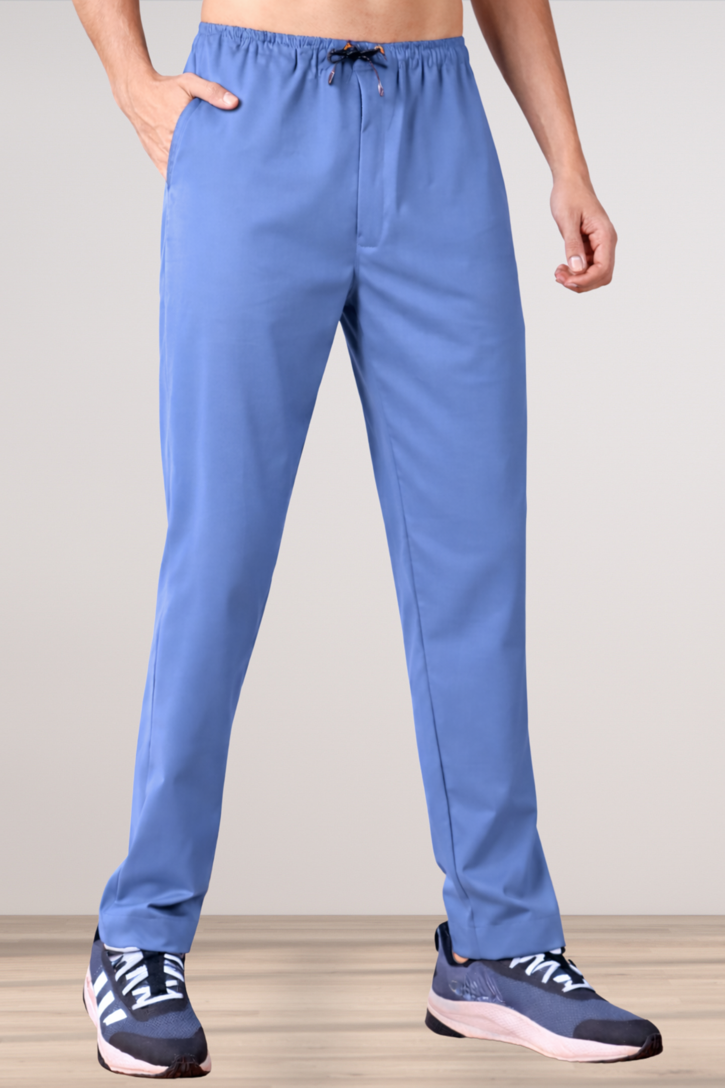 Cobalt Blue Stretch Track Pants