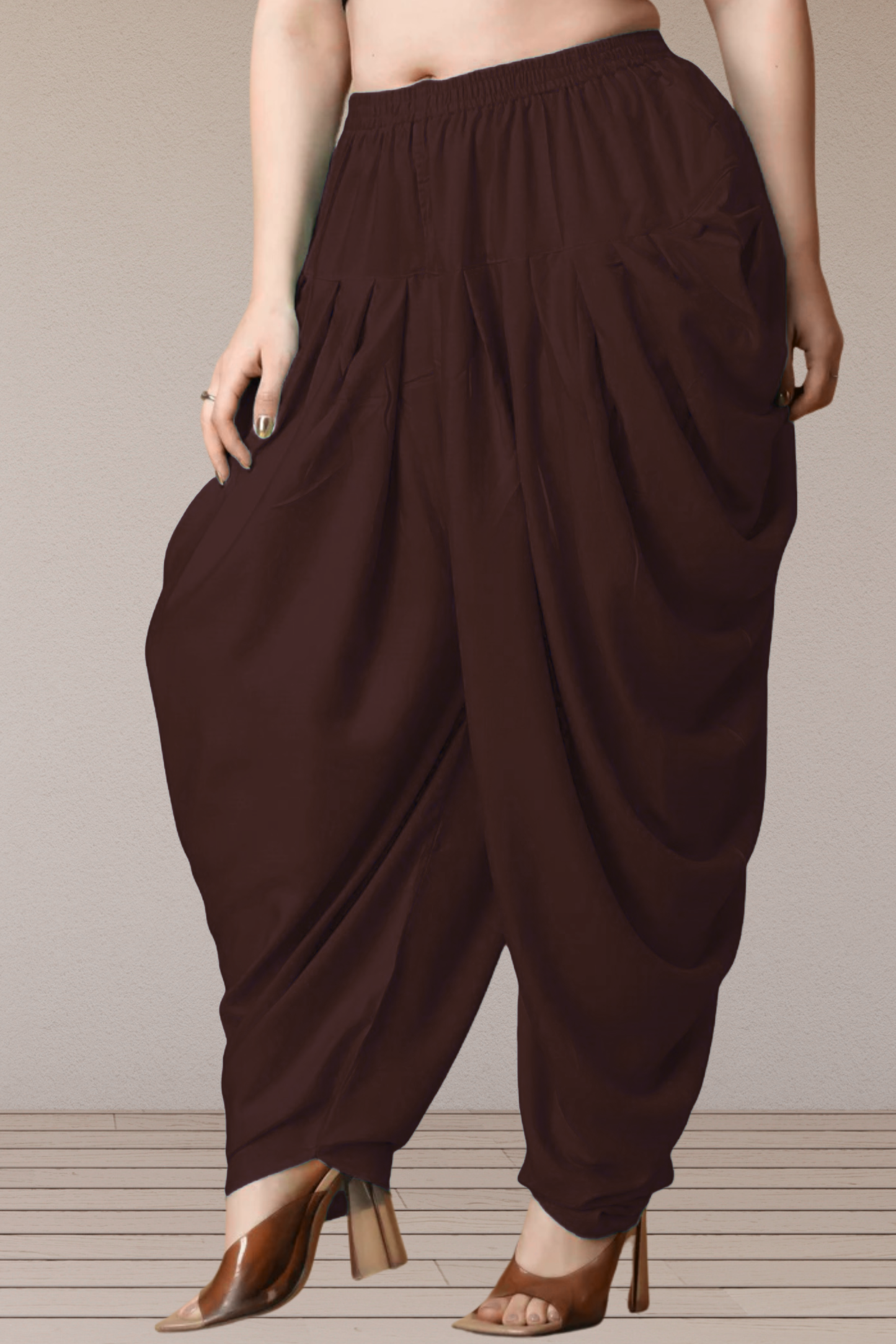 Coffee Belted Dhoti Salwar