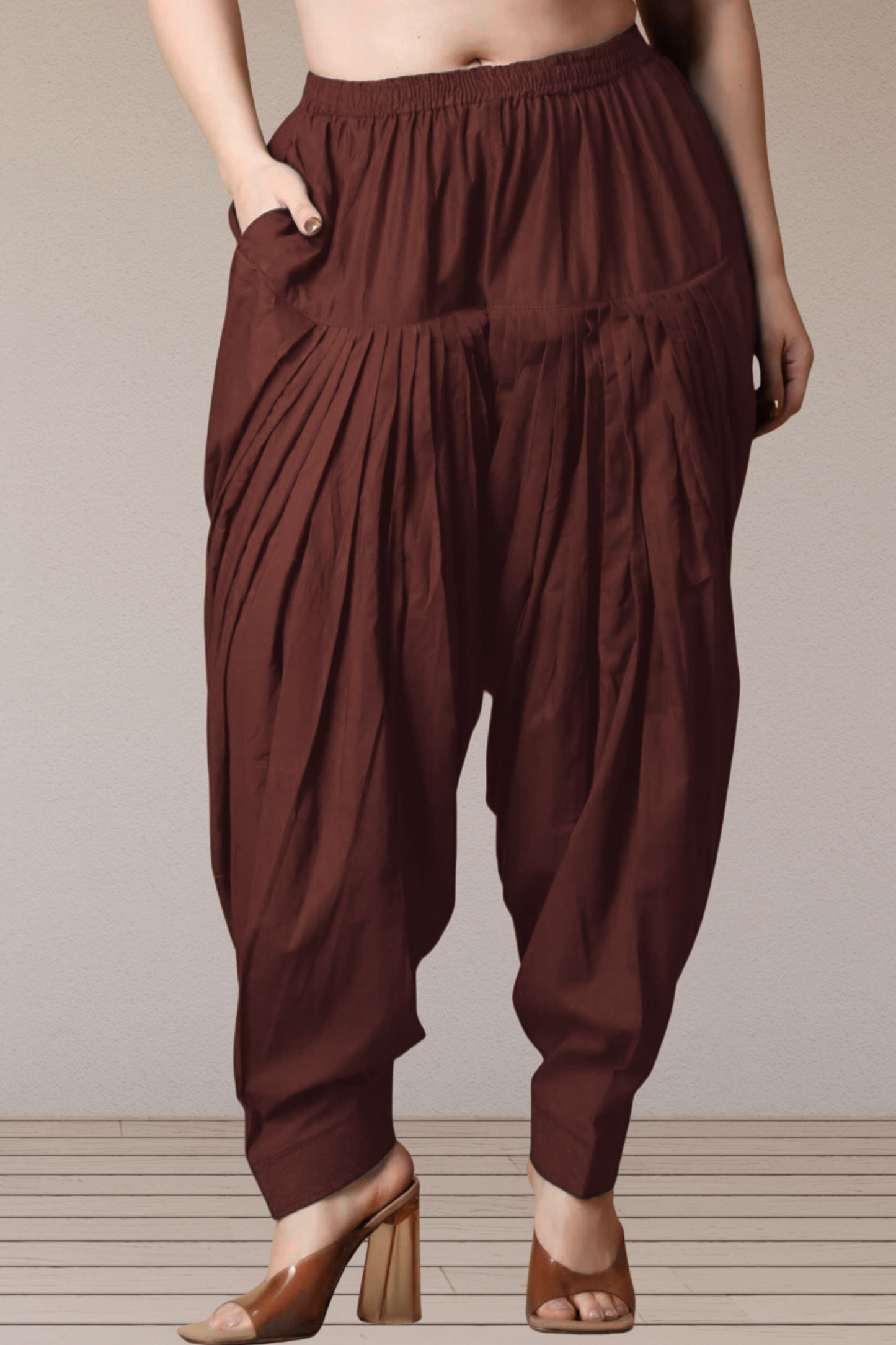 Coffee Cotton Patiala Salwar