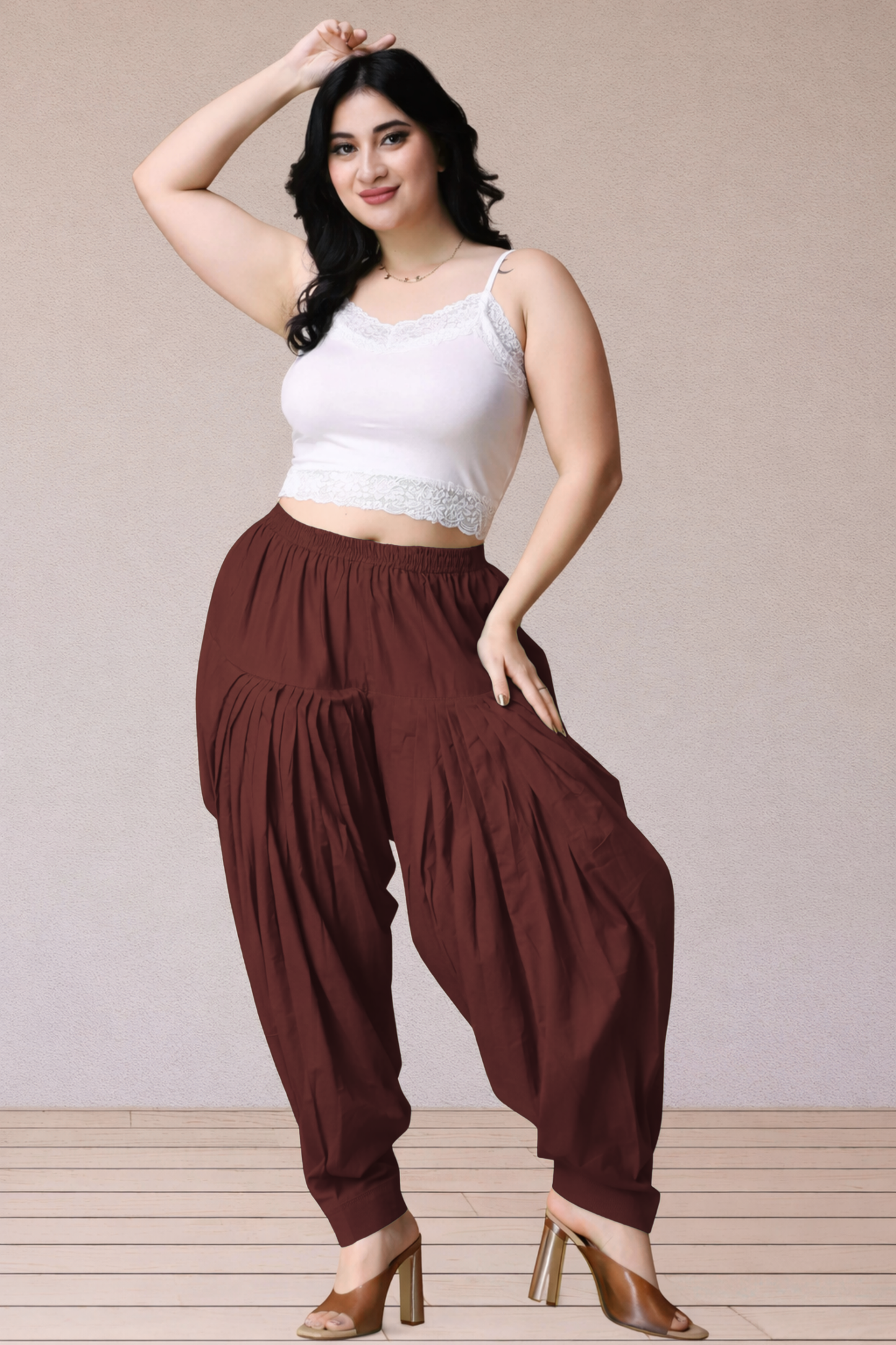 Coffee Cotton Patiala Salwar