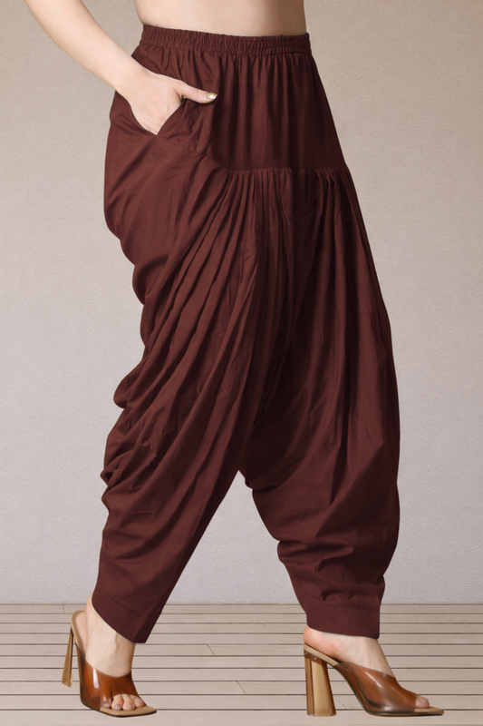 Coffee Cotton Patiala Salwar