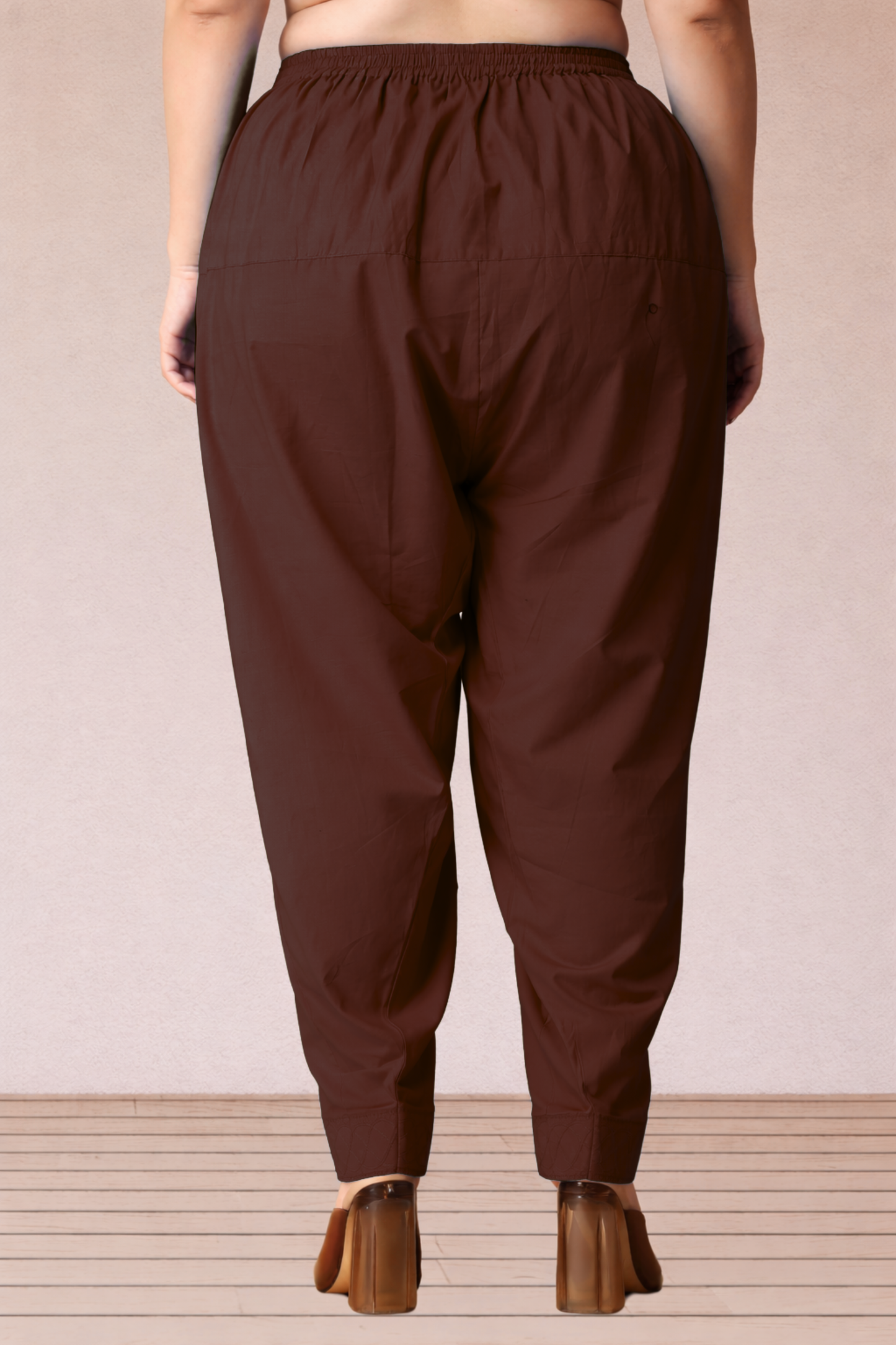 Coffee Cotton Straight Salwar
