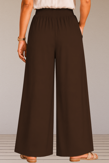 Coffee Flared Palazzo Pant