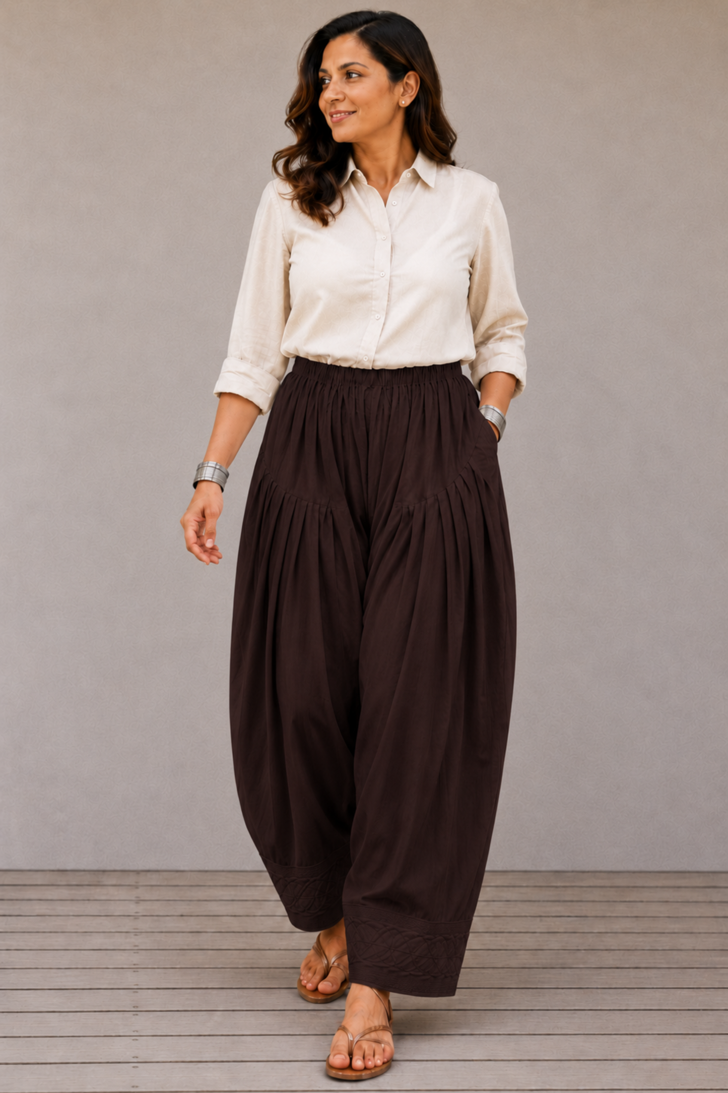 Coffee Rayon Farshi Salwar