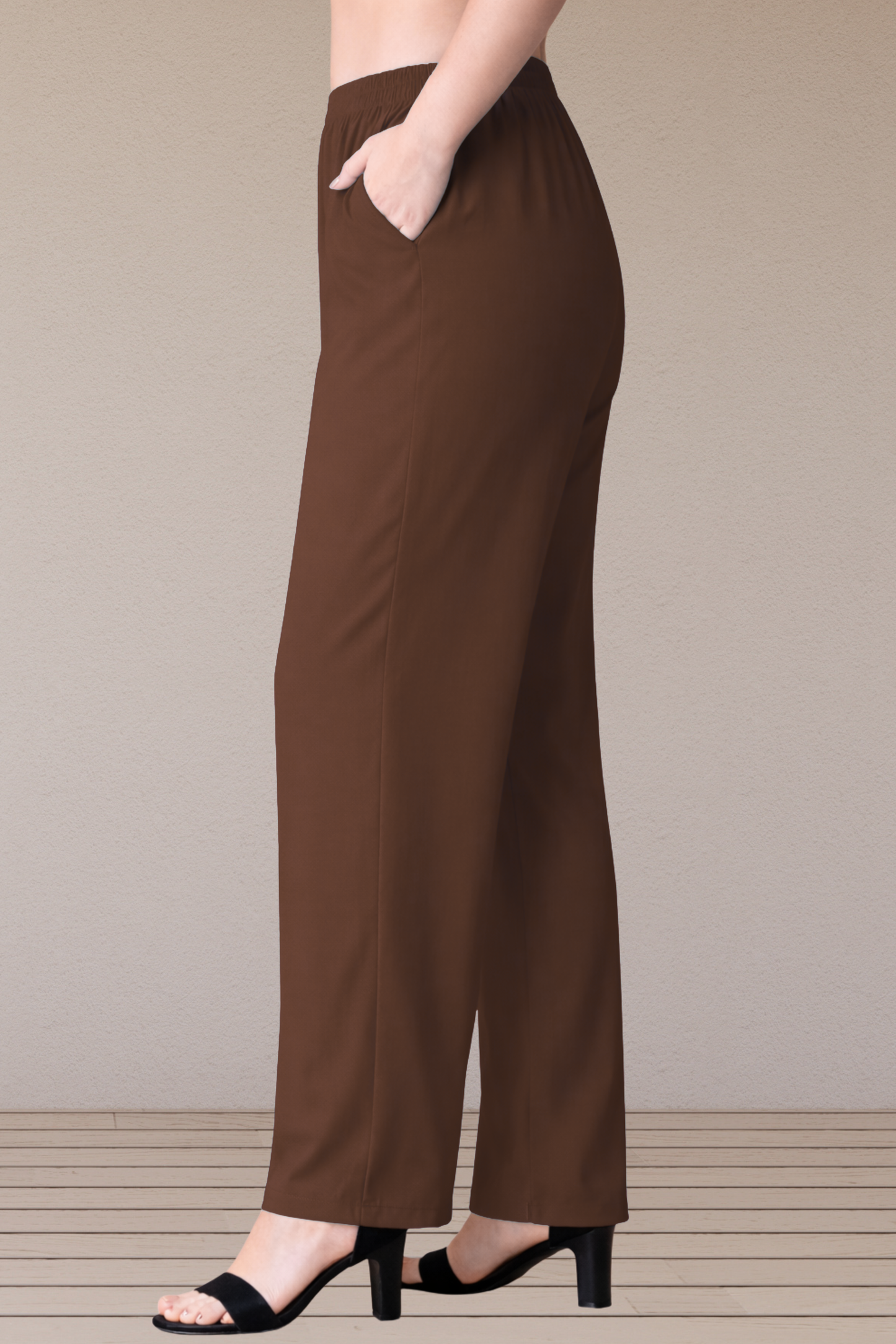 Coffee Rayon Kurti Pant