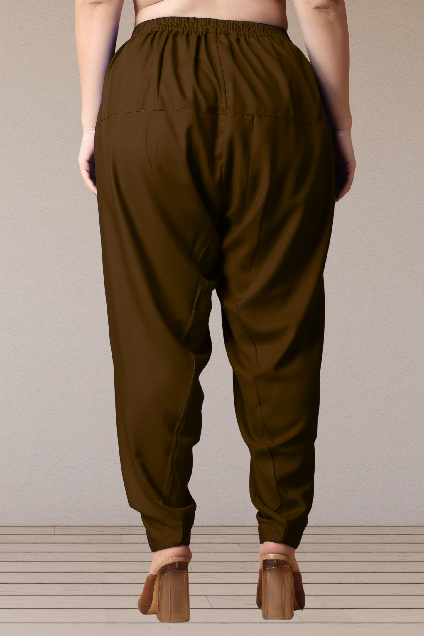 Coffee Straight Rayon Salwar Pants
