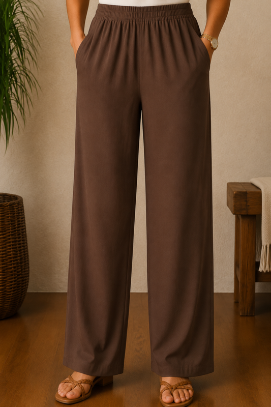 Coffee Rayon Kurti Pant