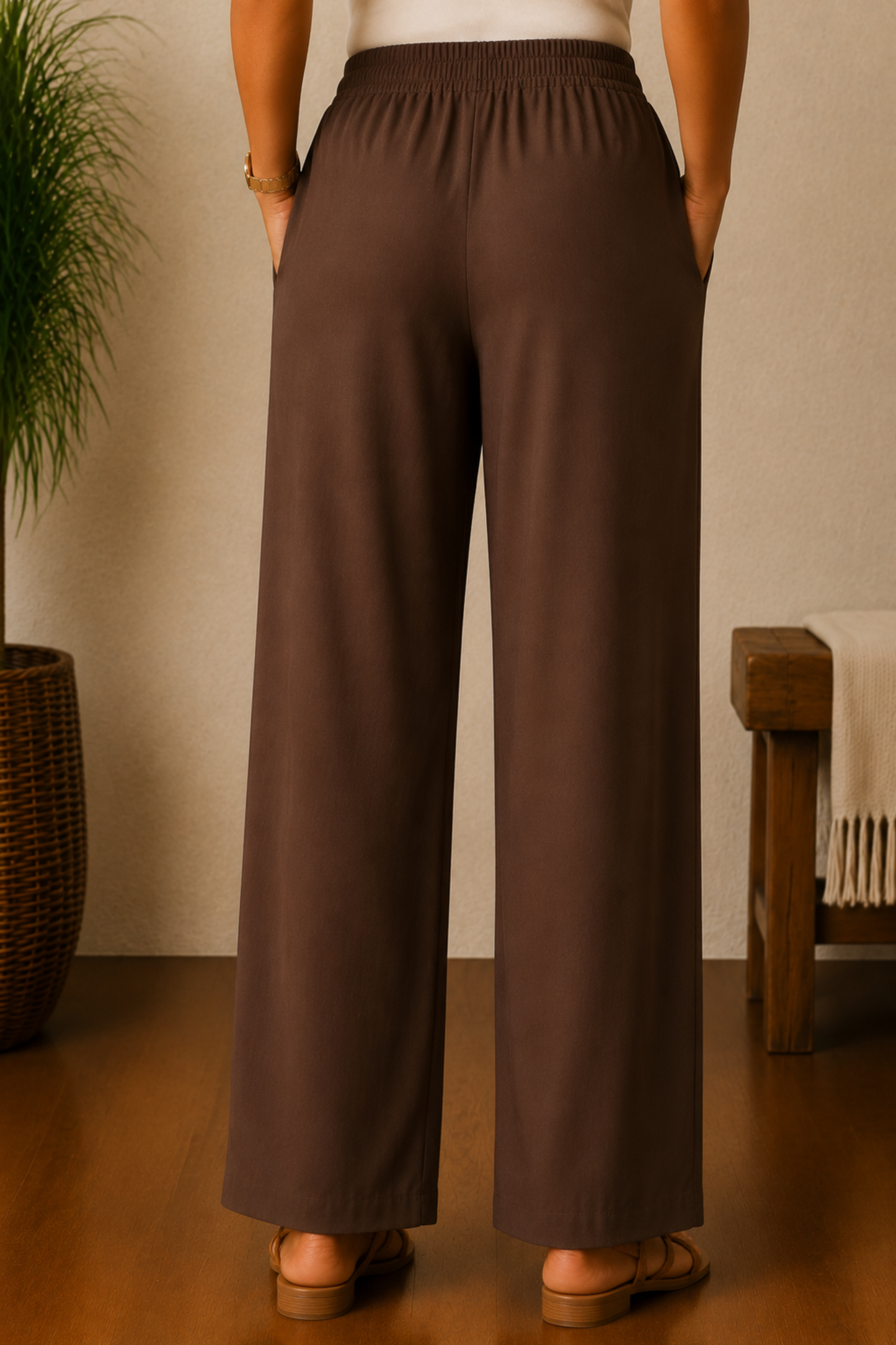 Coffee Rayon Kurti Pant