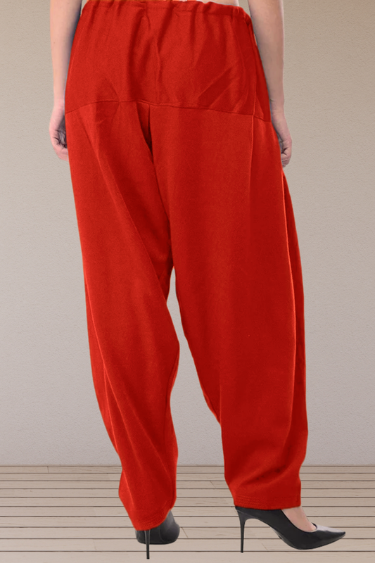 Red Woollen Cashmilon Salwar