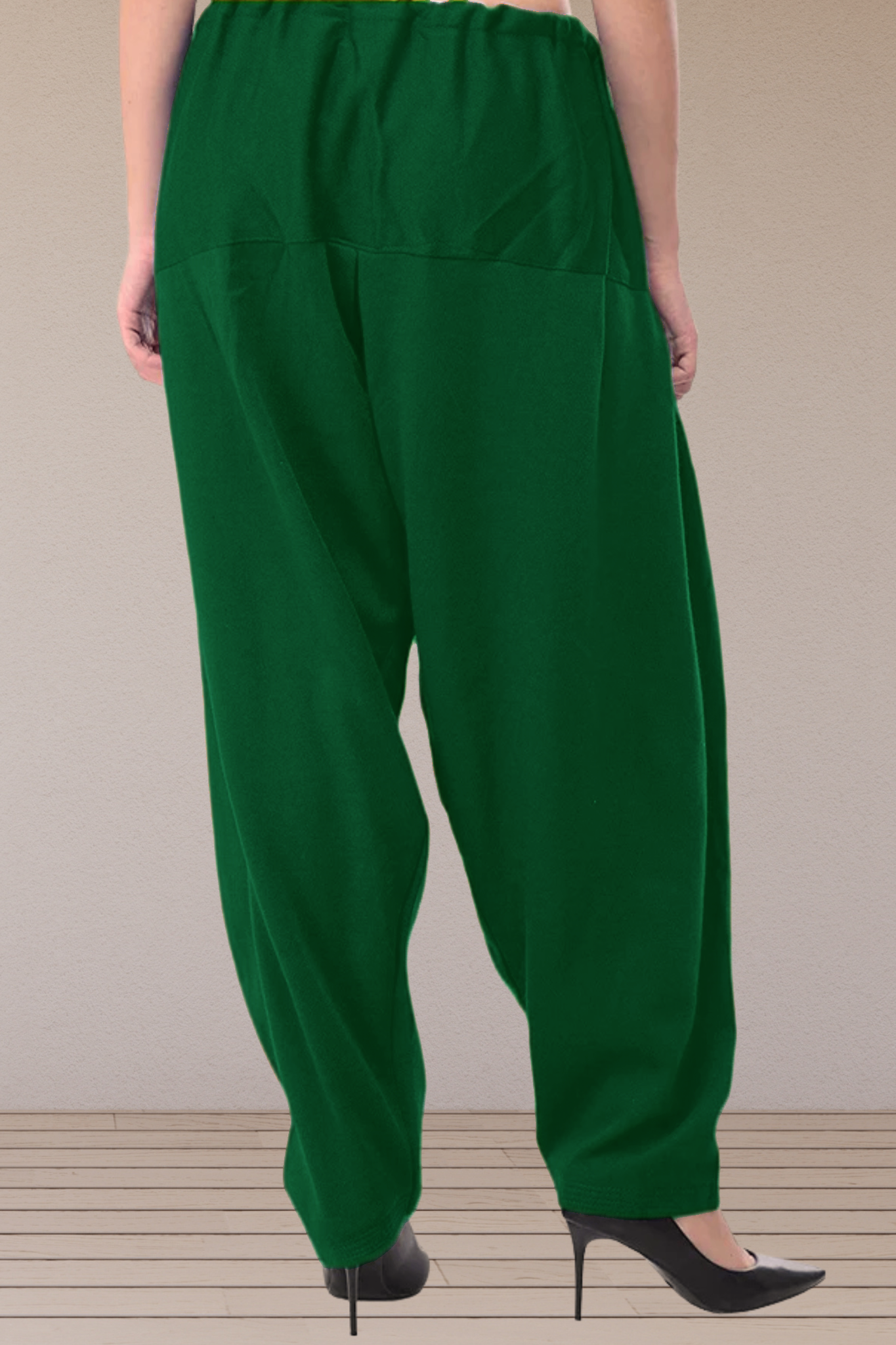 Dark Green Woollen Cashmilon Salwar