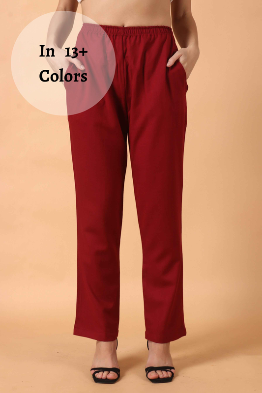 Woollen Cashmilon Pant Palazzo