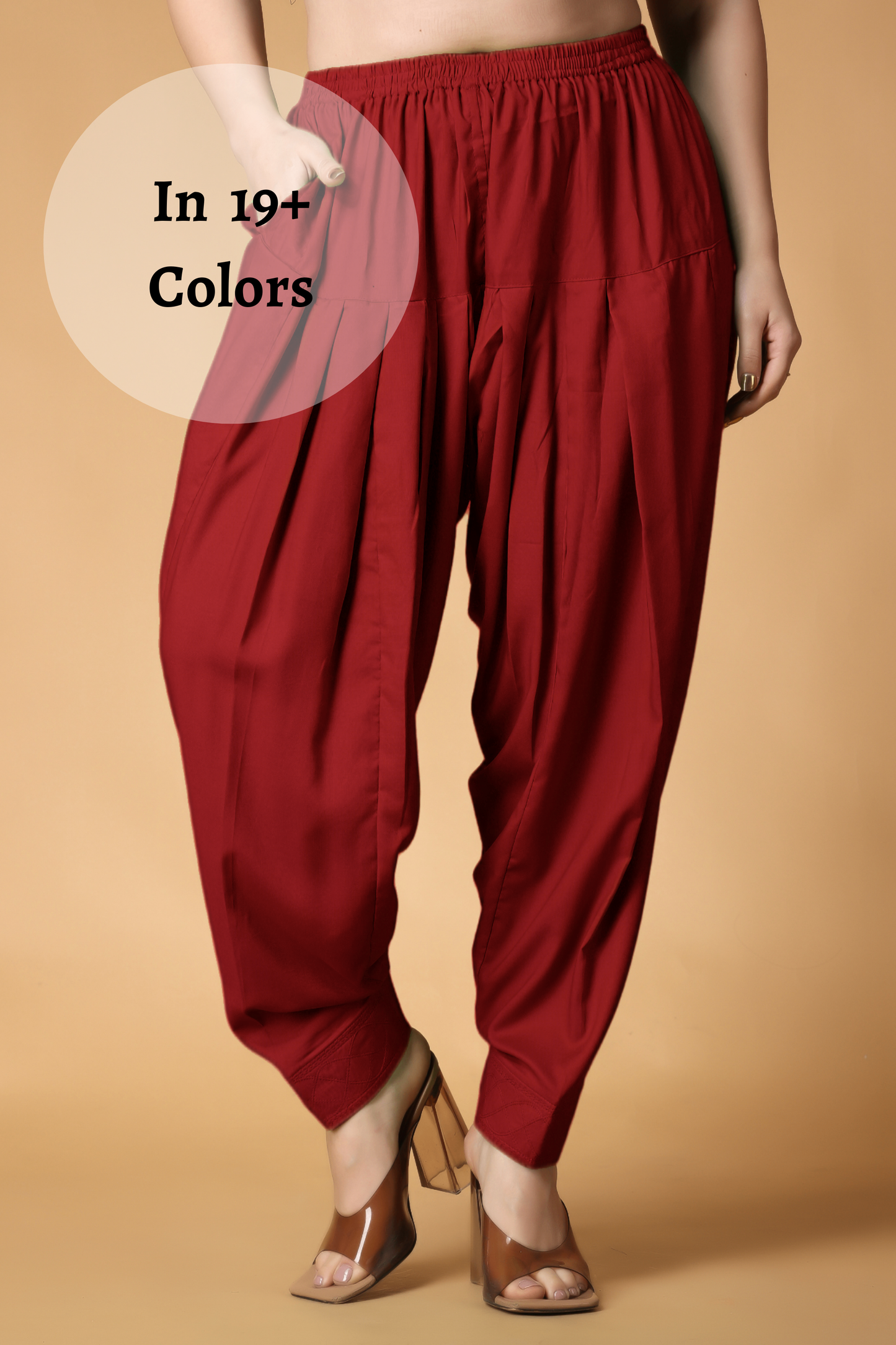Buy Plus Size ​Pleated Rayon Salwar Pants | Apella - The XS to