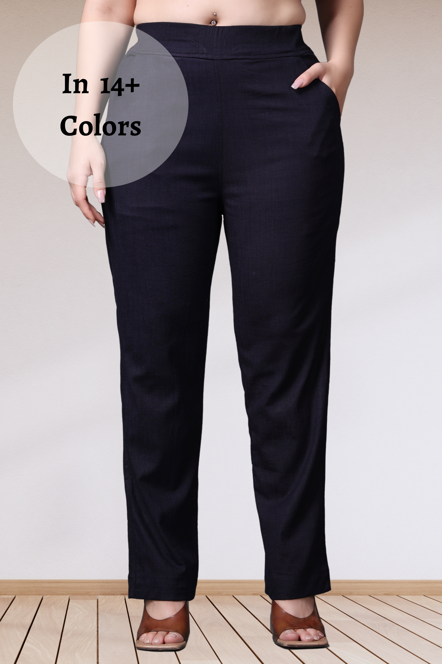 Lycra Slub Pants