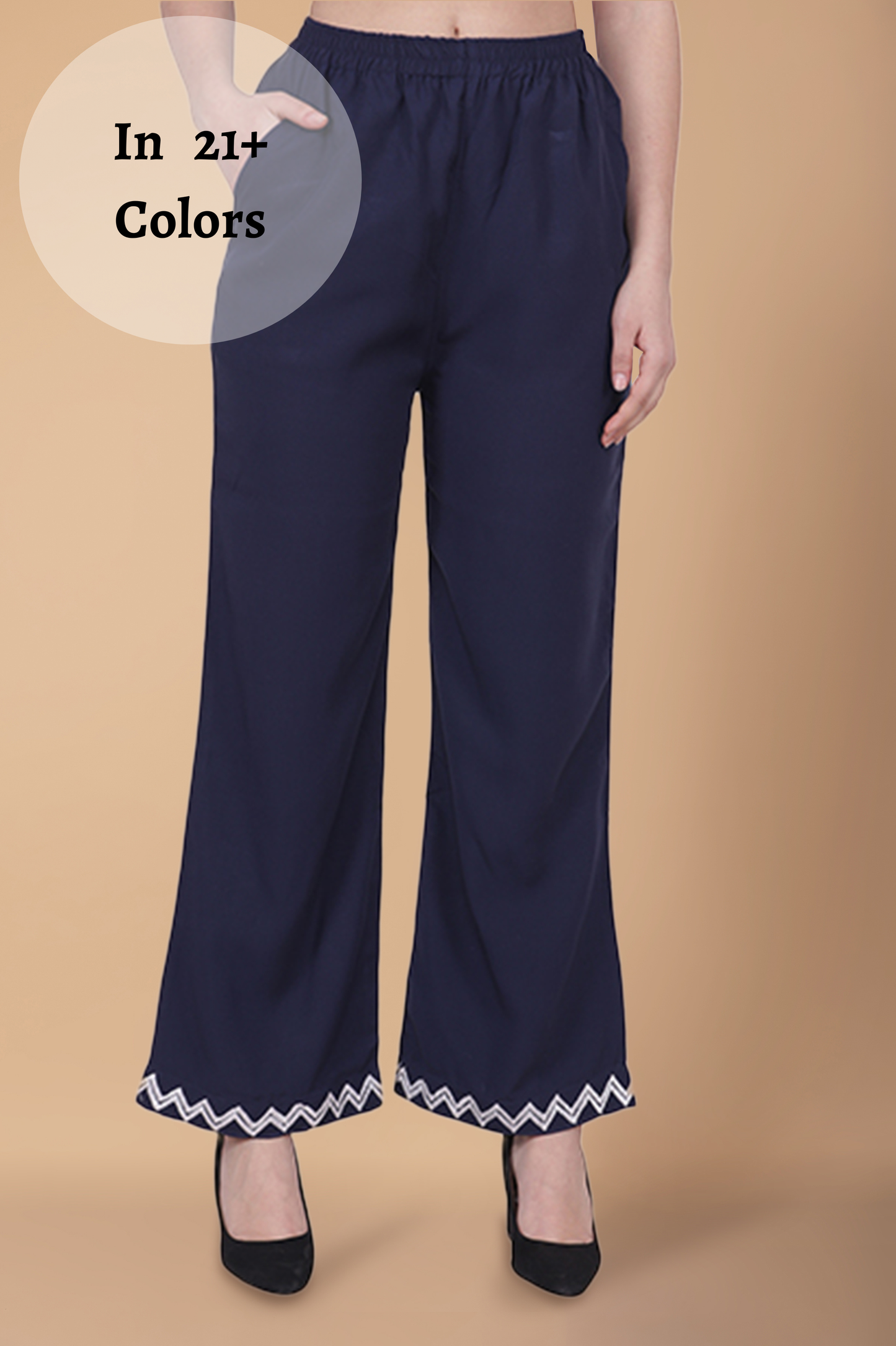 Embellished Cotton Palazzo