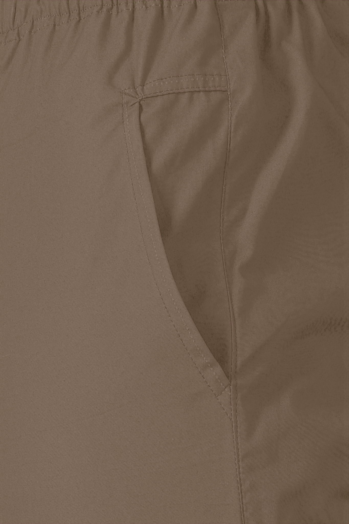 Smoky Brown Cotton Shorts