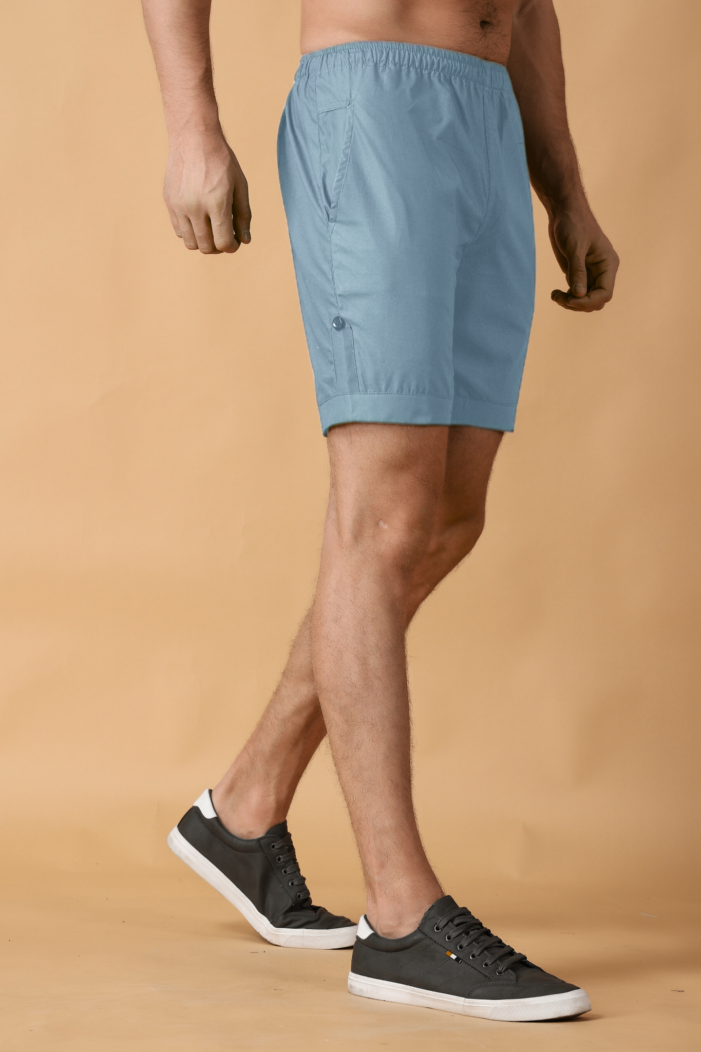 Cobalt Blue Cotton Shorts