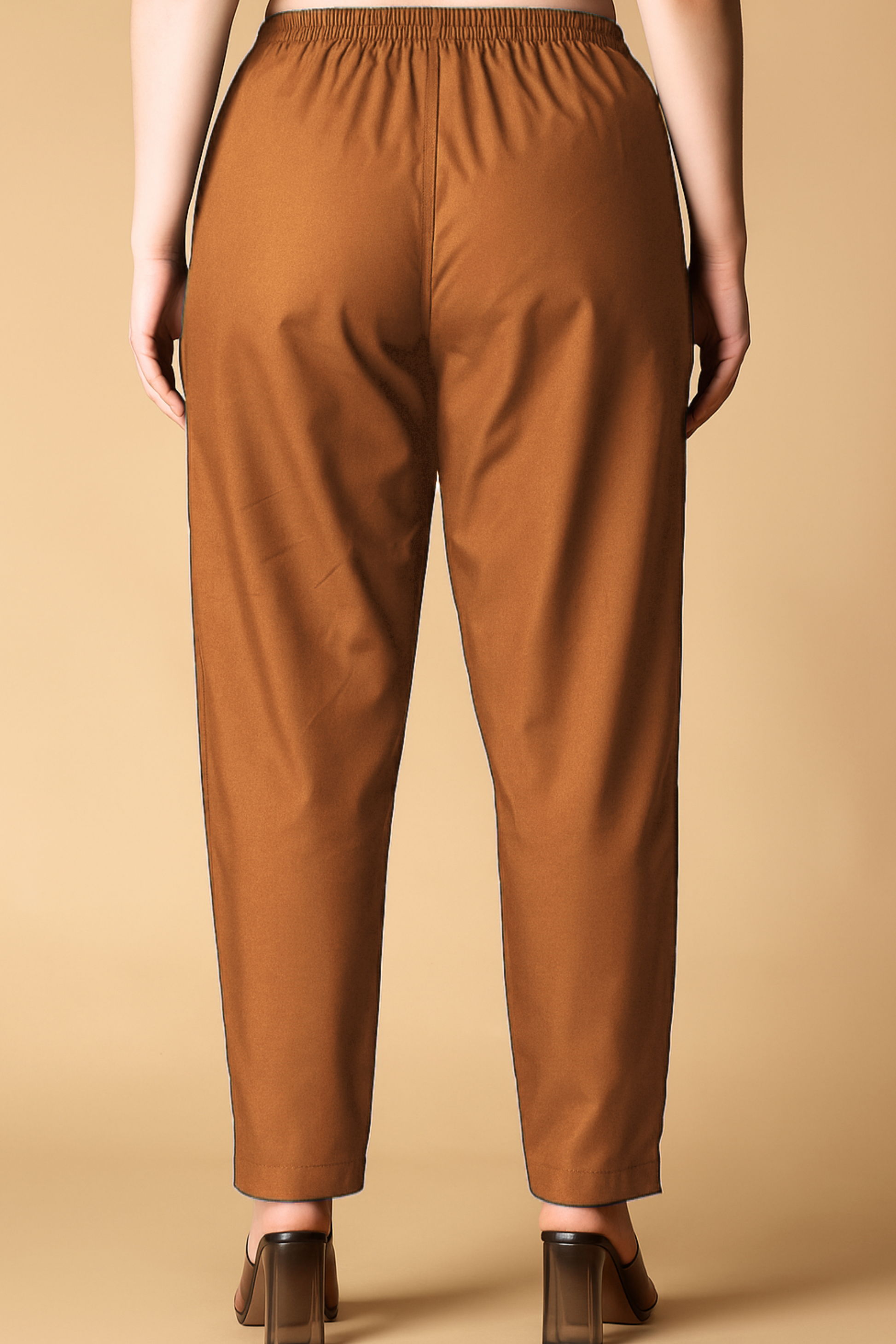 Light Brown Cotton Kurti Pant