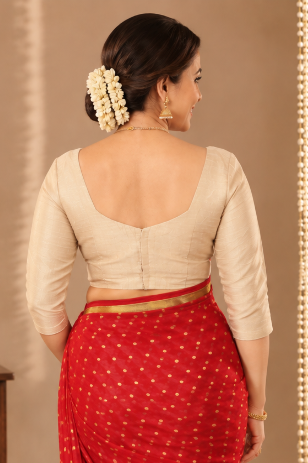 Creamy Delight Silk Blouse