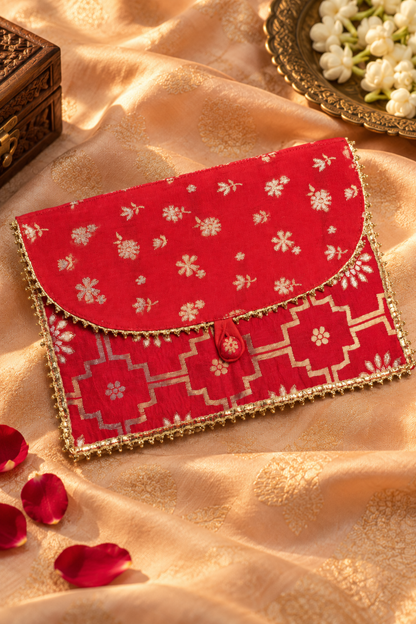 Crimson Heritage Handcrafted Shagun Envelope